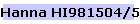 Hanna HI981504/5